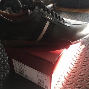 Brand new Bally size US12 EU11 FR45 black calf lea
